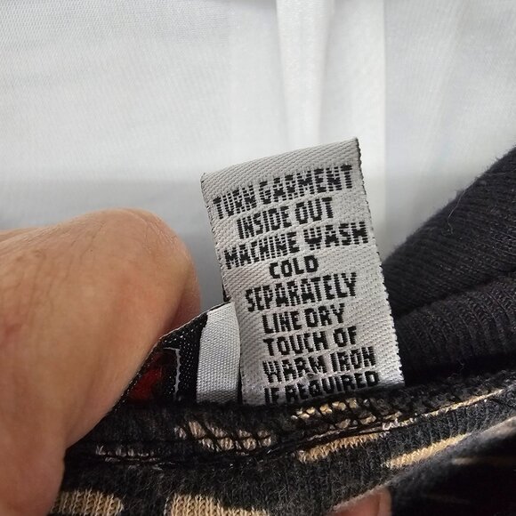 Lanz Black Jacket Hooded Paris Eiffel Artsy Tower Boho Zip Jersey 2XL - Picture 9 of 10